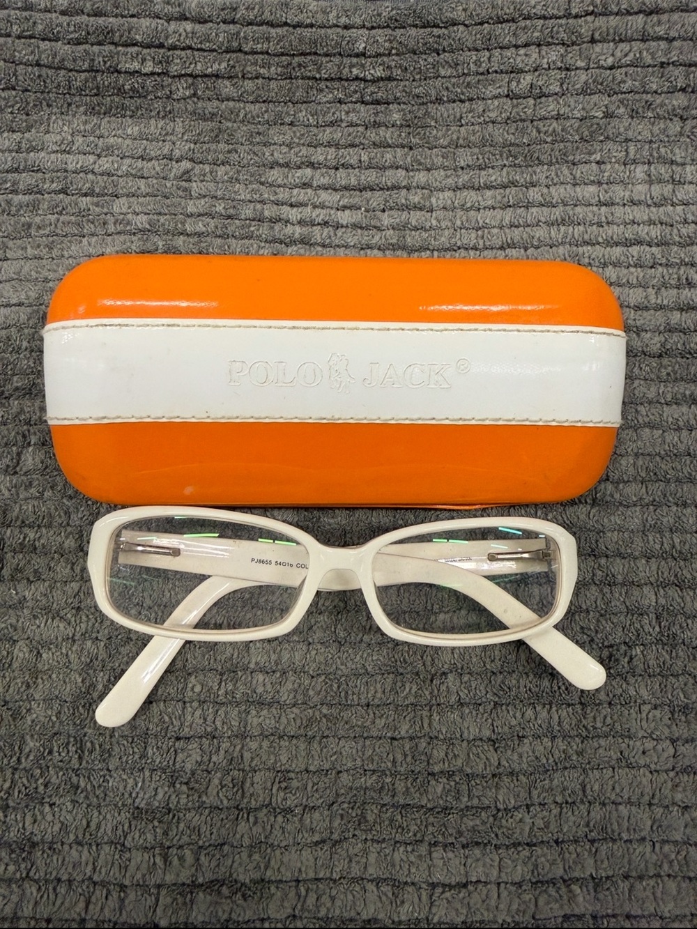 Polo & Jack White Rectangular Eyeglass Frames